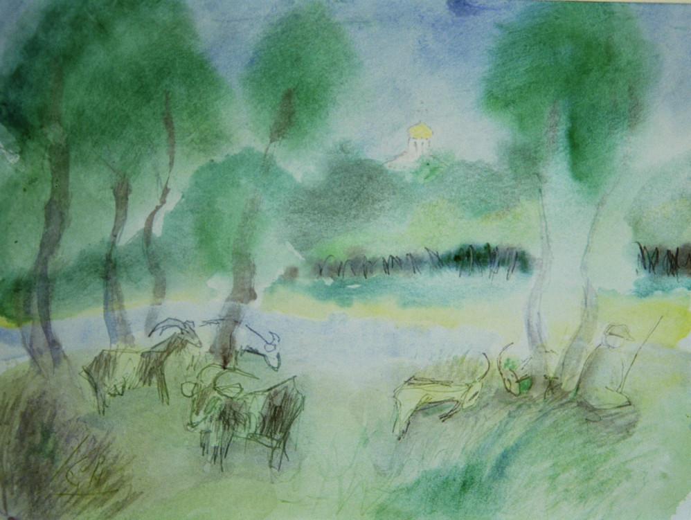 Goats in Zvenigorod