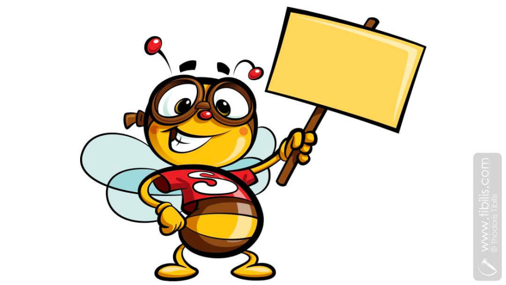 Cartoon Bee Pilot | Mascot Character for commercial project