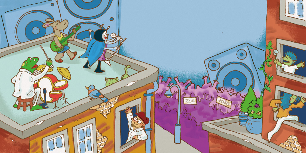 Needle the Beetle - picture book - full spread