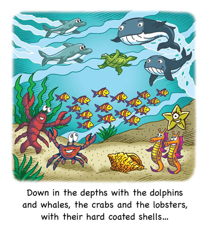 Image 02- Happy wildlife under the sea.