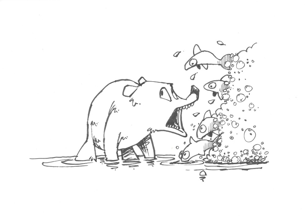 Bear Catching Fish