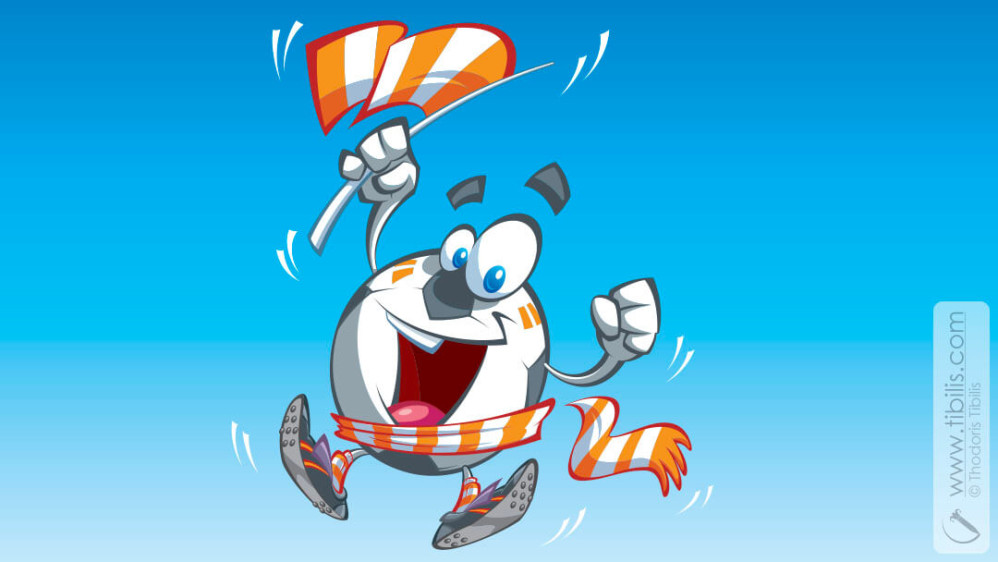 Cartoon Soccer Ball | Mascot Character