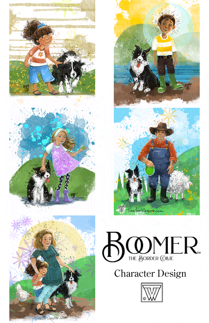Character Designer for Boomer, the Border Collie