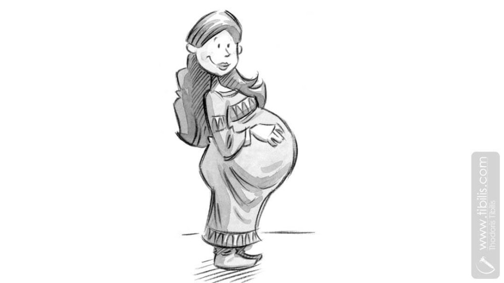 | Black & White Storybook Illustration | Pencil & Watercolor