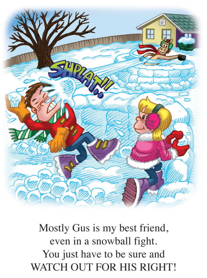 Image 07- Gus Toby and Claire on a Snowy Day.