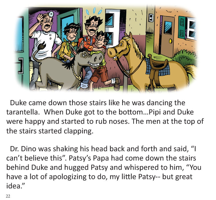 Image 11- Duke sees Pip and goes down the stairs to her.