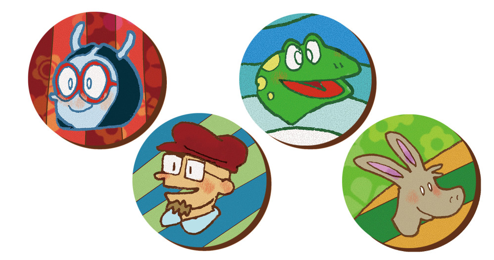 Needle the Beetle - stickers