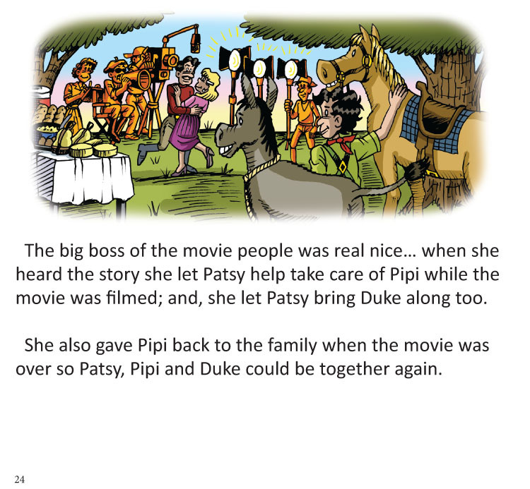 Image 12- Patsy, Pipi and Duke are allowed to watch the filming continue.
