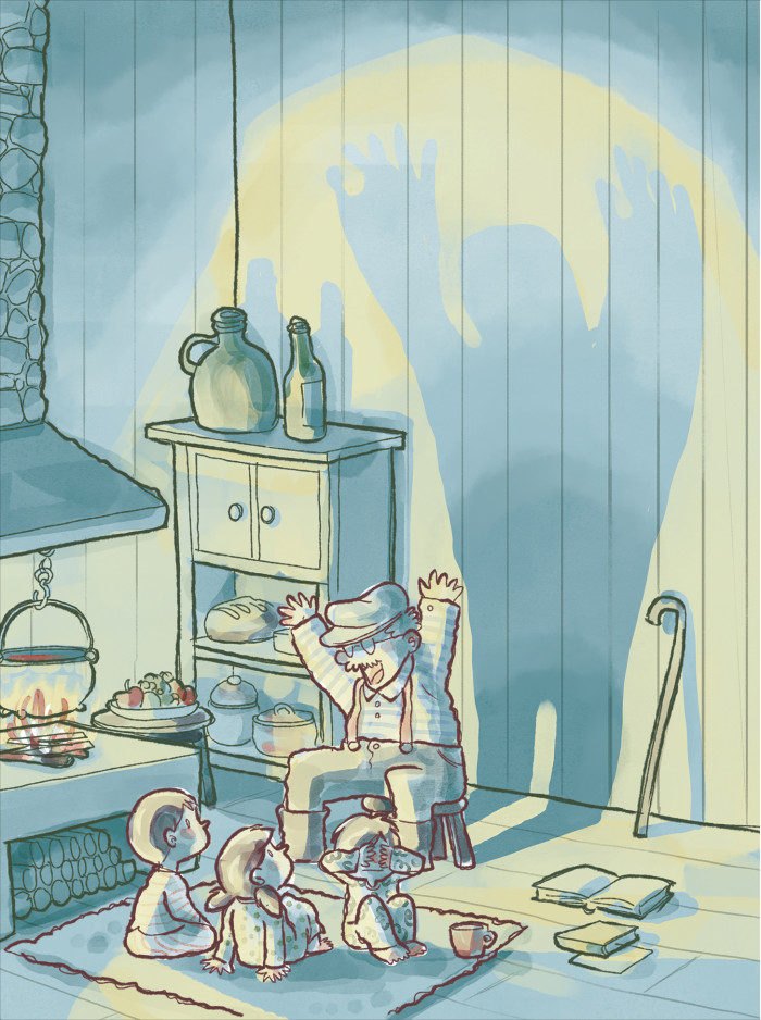 El gigante e gioanin sensa paùra - Folktale Book - full page