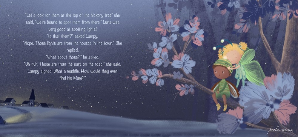 The night lights (story by Zoe Tucker)