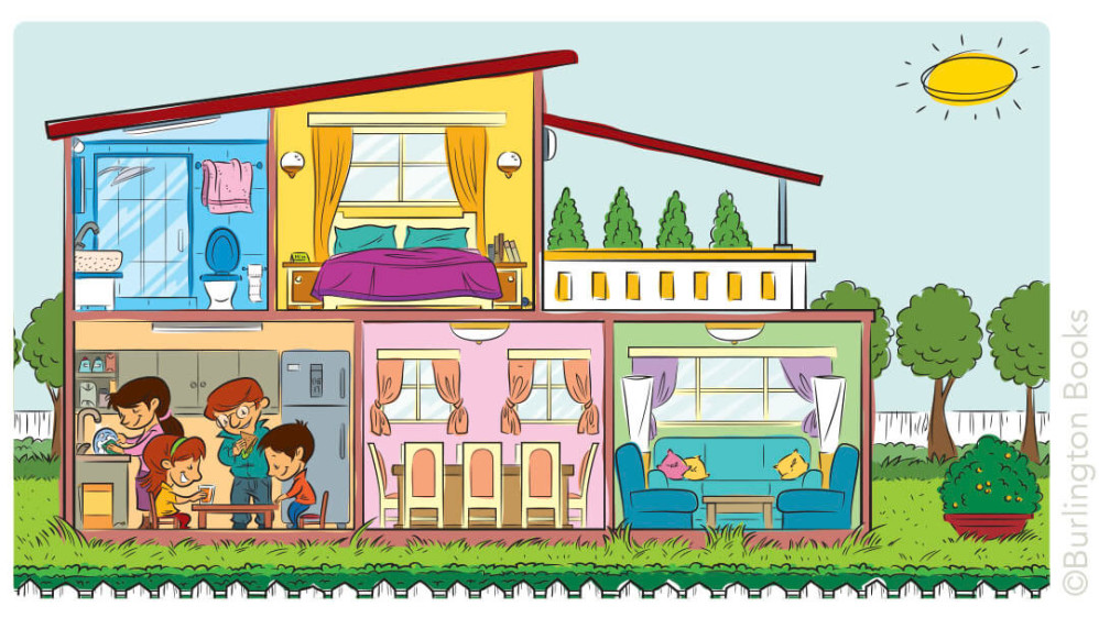 Family at Home | ELT Illustration