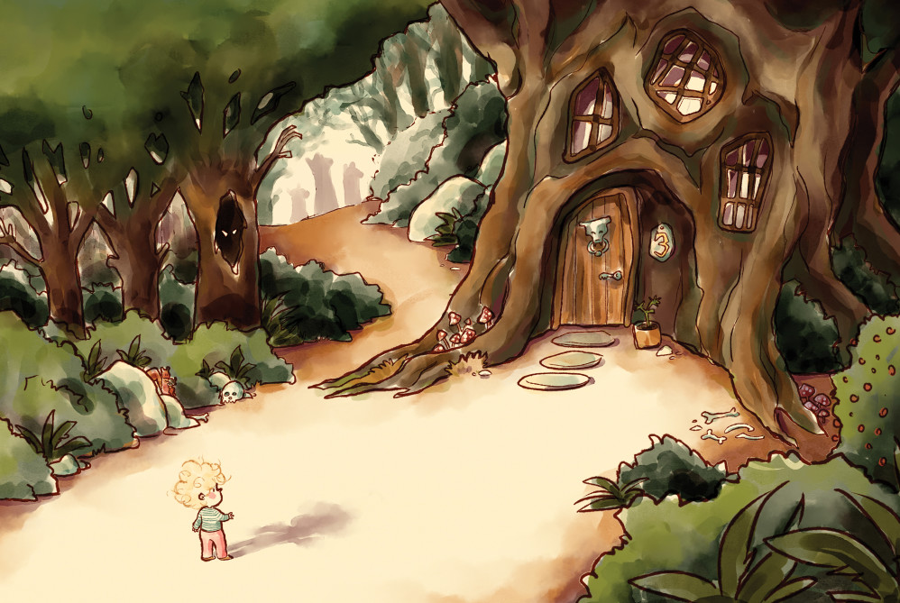 "Goldilocks and the three bears" - PICTURE BOOK - full spread