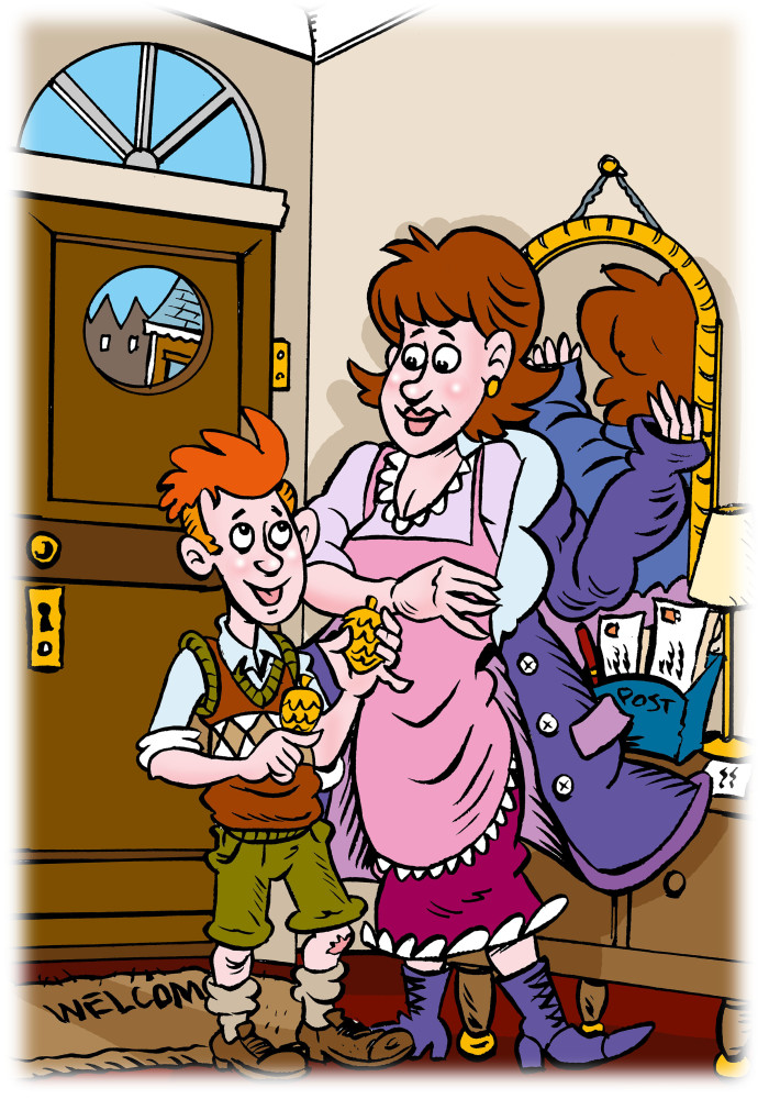 End of term, back home from school