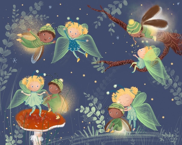 The night lights (story by Zoe Tucker)