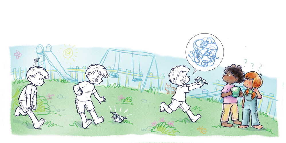 Thomas e o Dragão de Papel - picture book - full spread