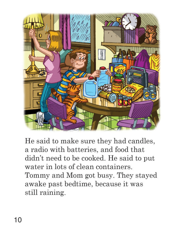 Image 04- Tommy and his Mom prepare for a flood.
