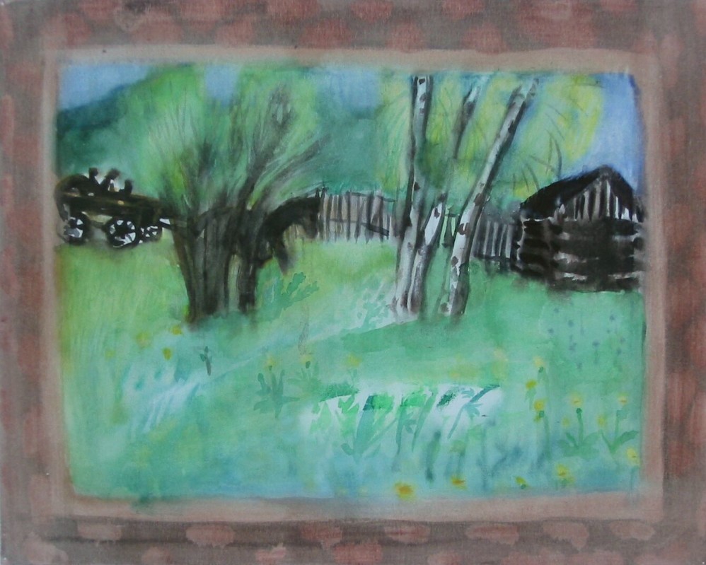 Horse Carriage in Spring