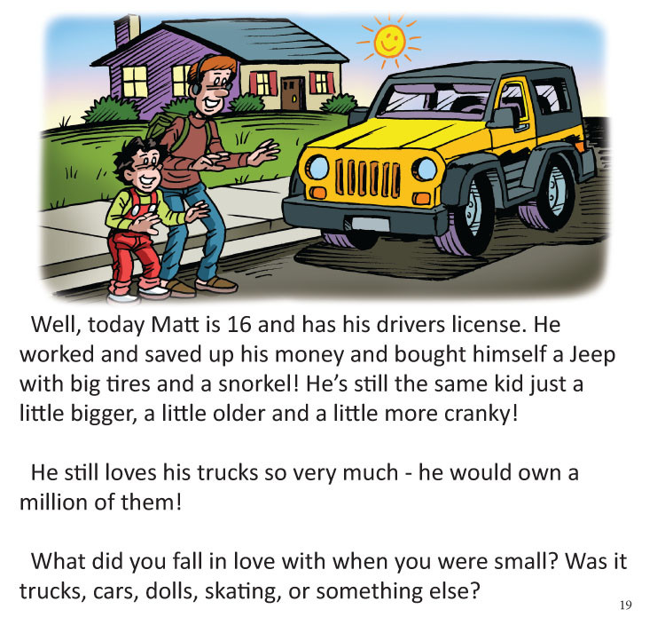 Image 10- Matt see older boy with Jeep he dreams of having.