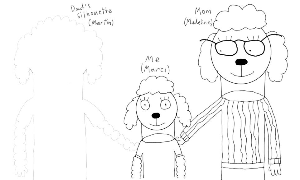 Marci lives only with her mother