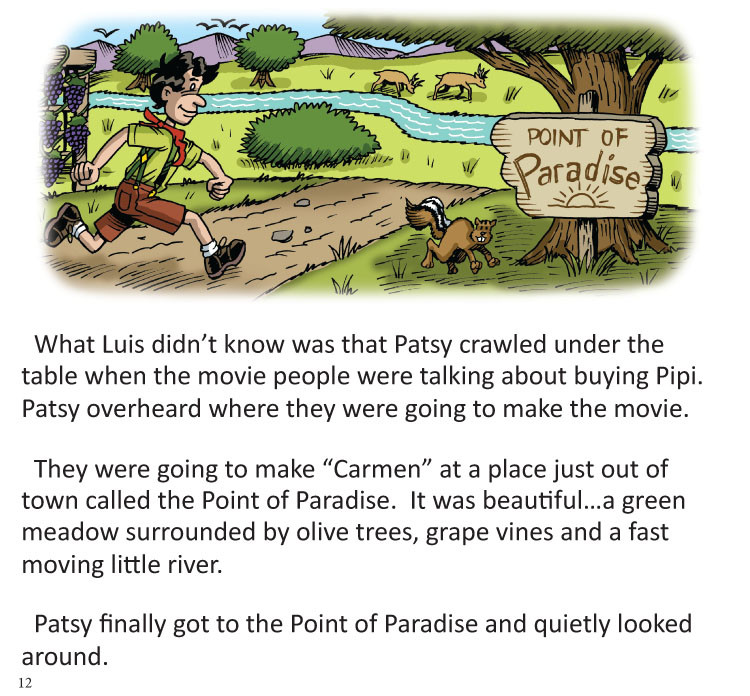 Image 07- Patsy runs to "Point of Paradise"looking for a movie crew filming there.
