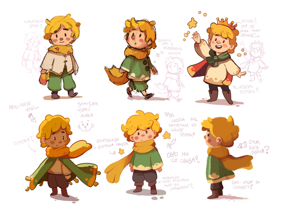 Little Prince Character Design Sheet