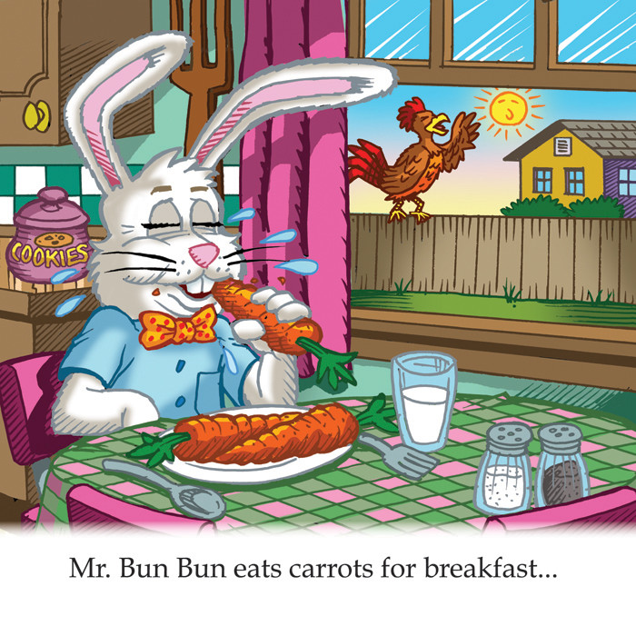 Image 5- Bun Bun eats breakfast