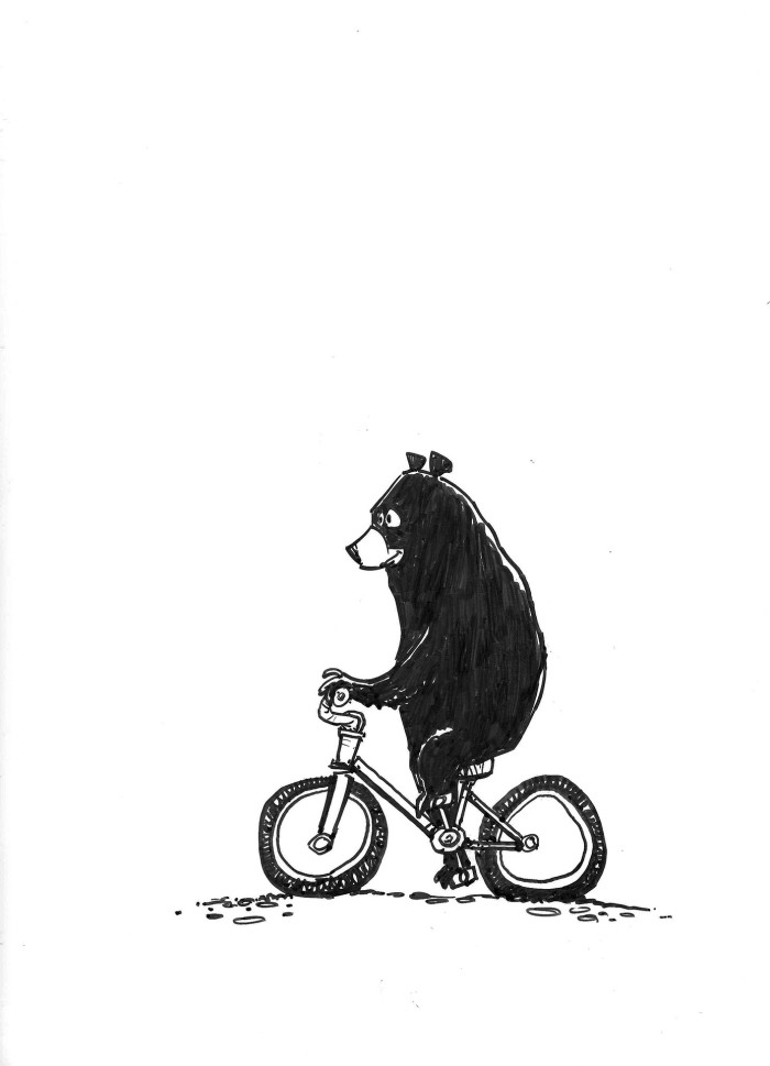 Bear On A Bike