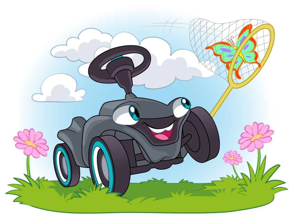 Bobby Car Styleguide - Butterfly catching