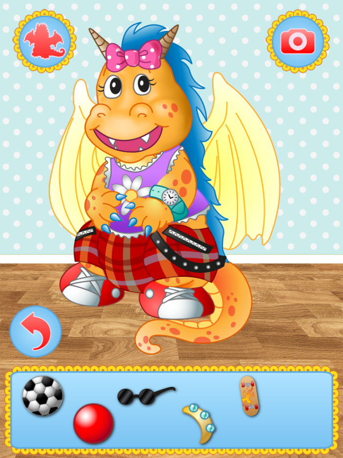 Dragon dress-up game.