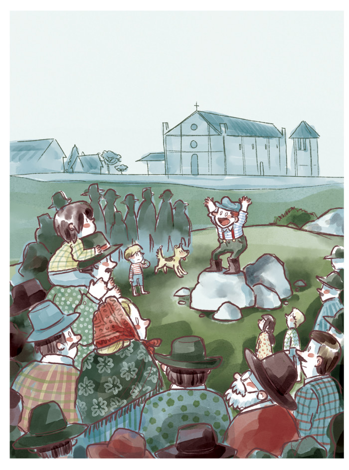 El Gigante e Gioanin Sensa Paùra - Folktale book - full page