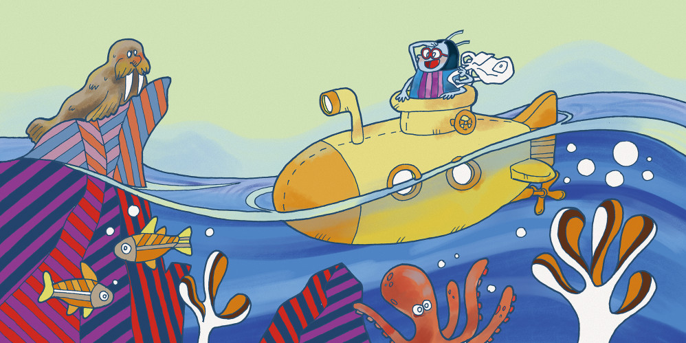 Needle the Beetle - picture book - full spread