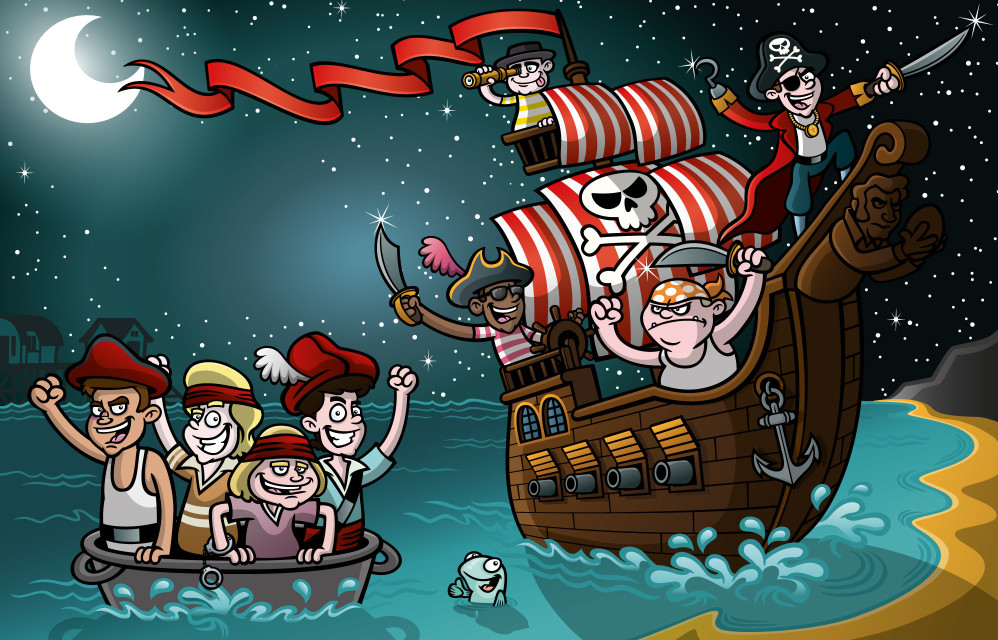 Four Small Boys From Wales - Pirates