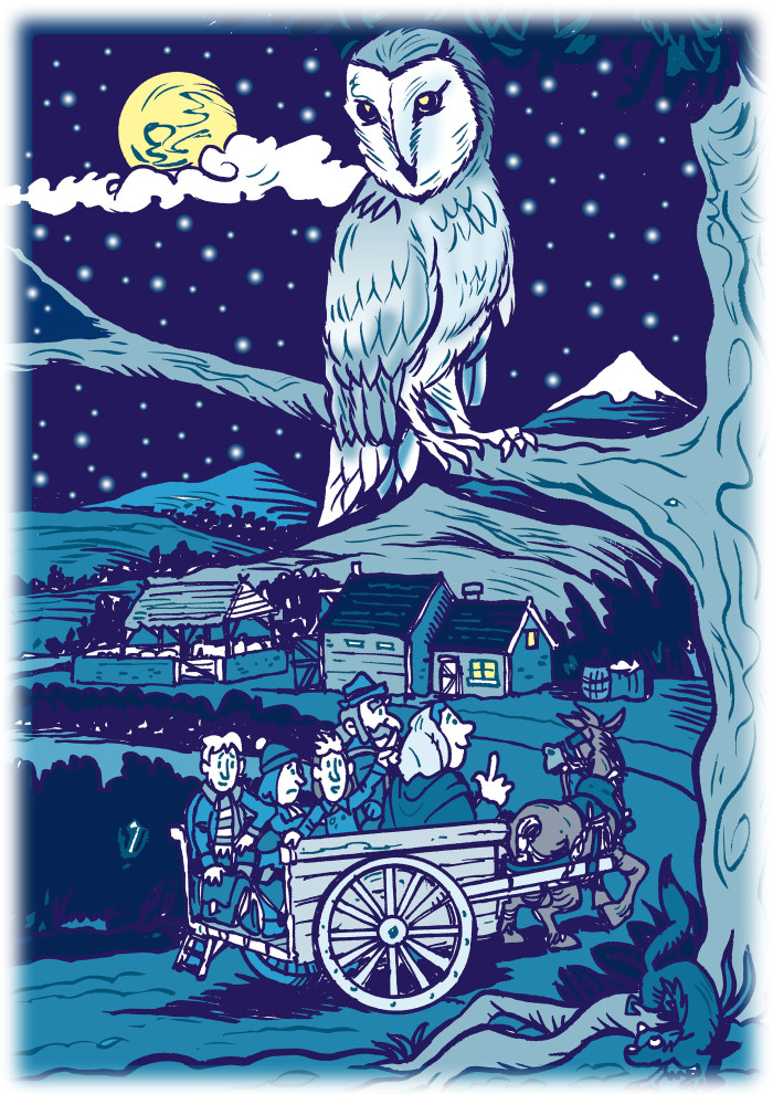 Night Owl, arriving at the farm