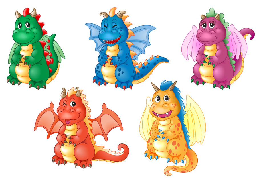 Cute little dragons