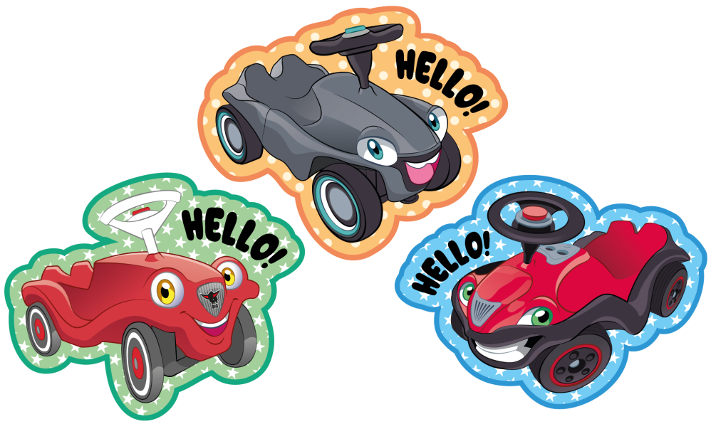 Bobby Car Styleguide - Character badges