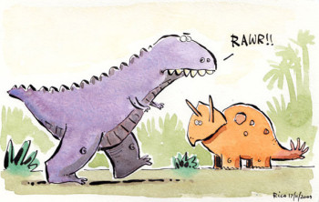 Grumpy Dinosaur