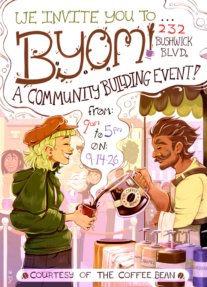 B.Y.O.M. Coffee Shop Poster