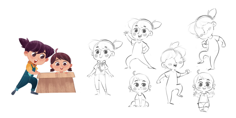 Rachel and Riley Character Design