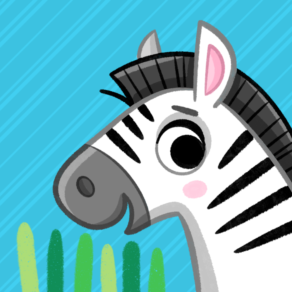 Peek-a-Boo Zebra