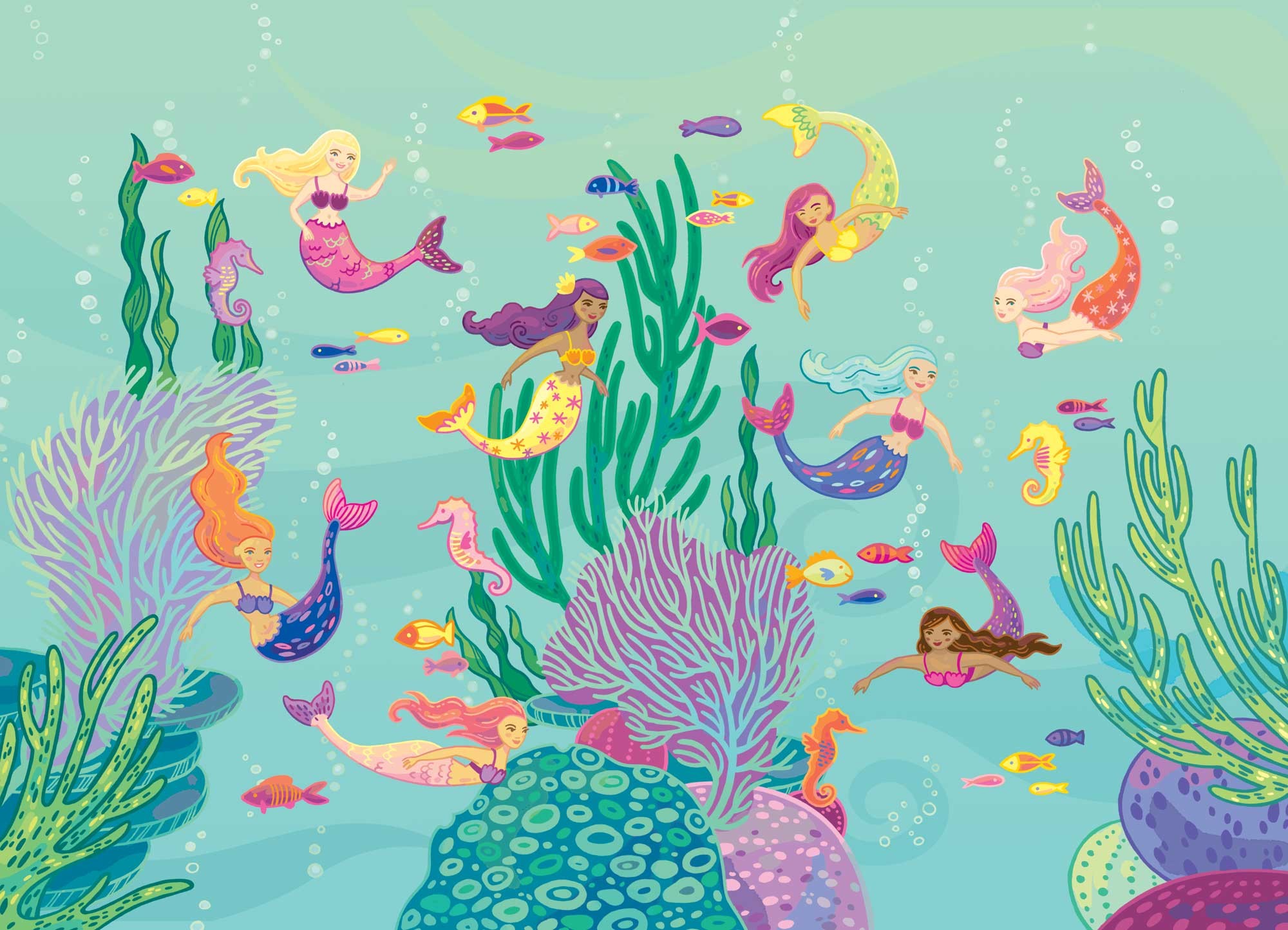 Sticker Book Mermaids by Anni Betts