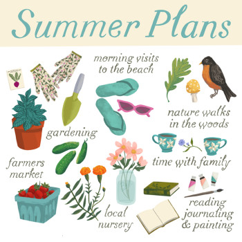 Summer Plans Spot Illustration
