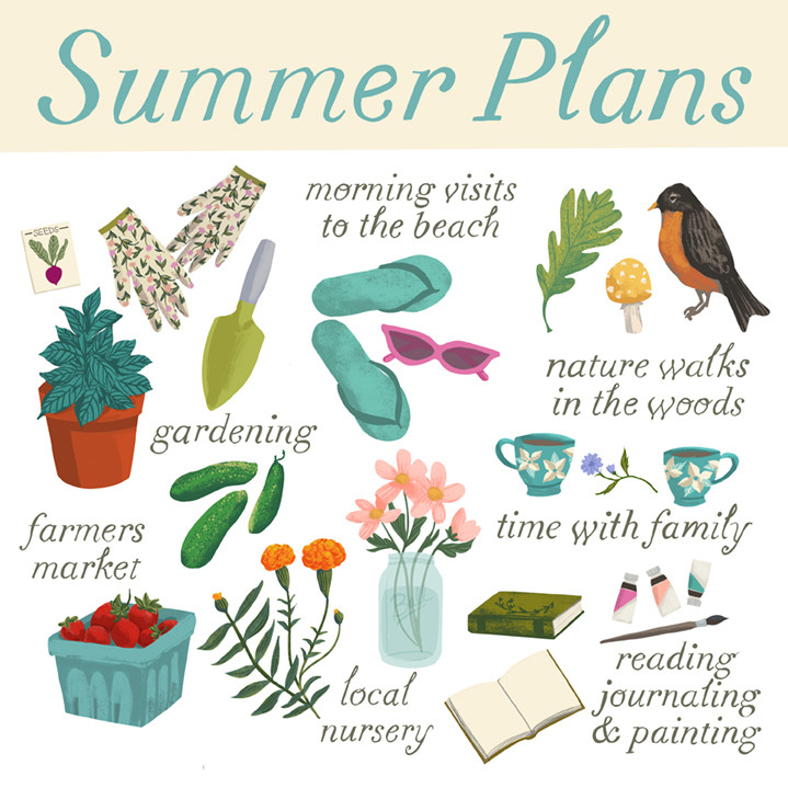 Summer Plans Spot Illustration