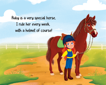 Ruby horse and her Ride A Day at the Farm