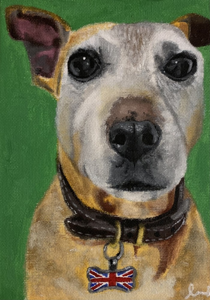 Dog Acrylic Painting
