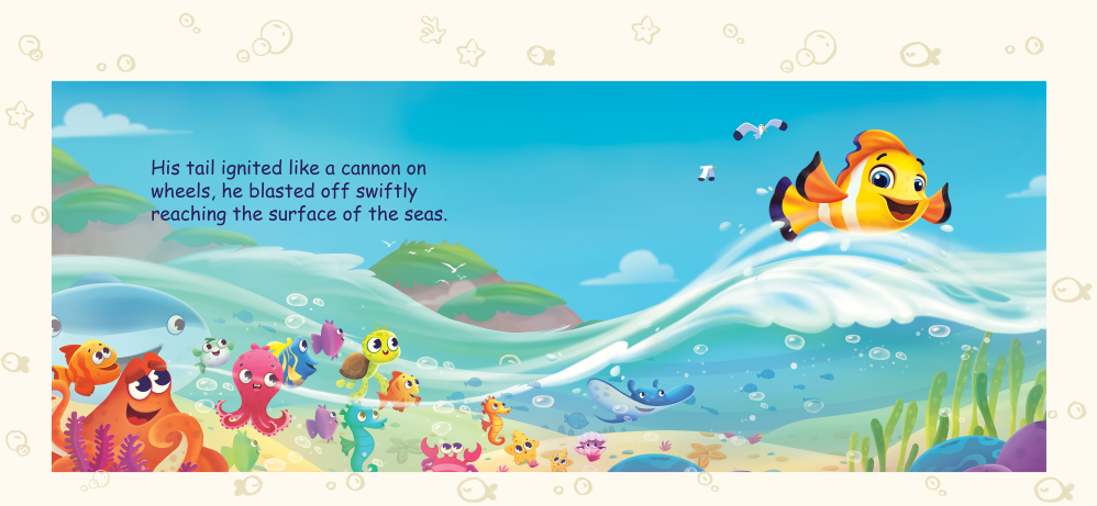 Fish with the new adventure