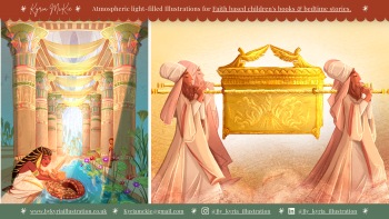 Moses & the Ark of the Covenant | Bible Story Illustration