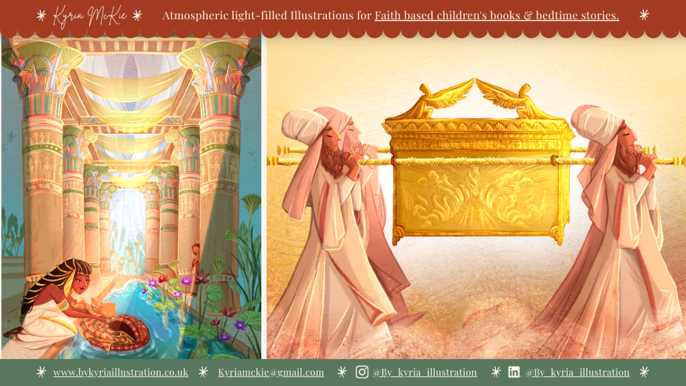 Moses & the Ark of the Covenant | Bible Story Illustration