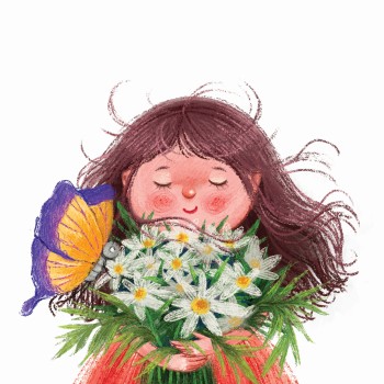 Girl with Flowers