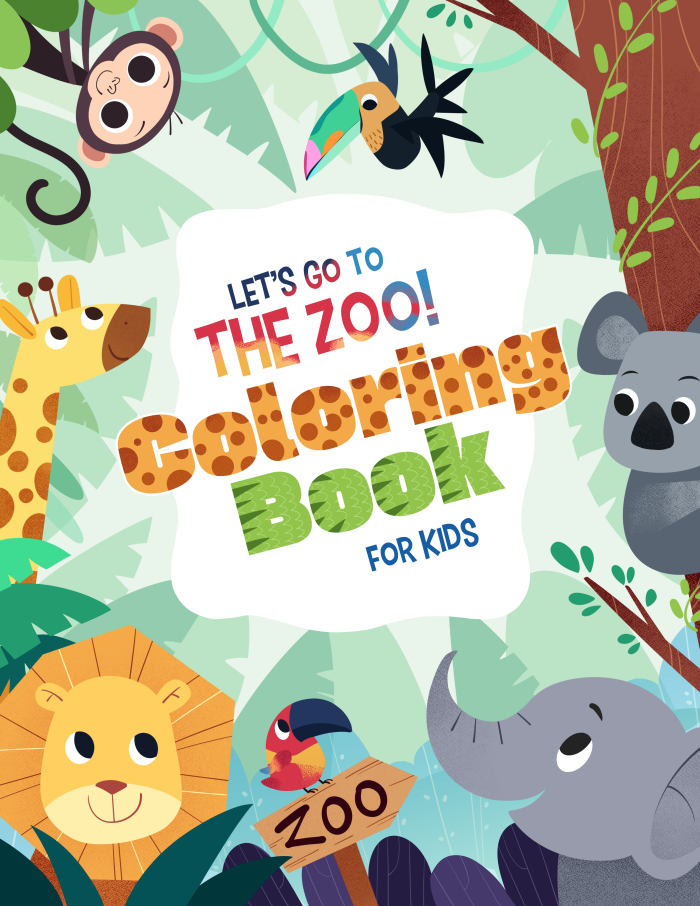 Kids Activity Book Cover | Coloring Activity Book Cover