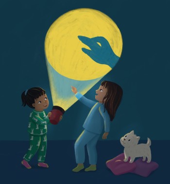 Shadow Puppet Play – Children’s Imagination Illustration